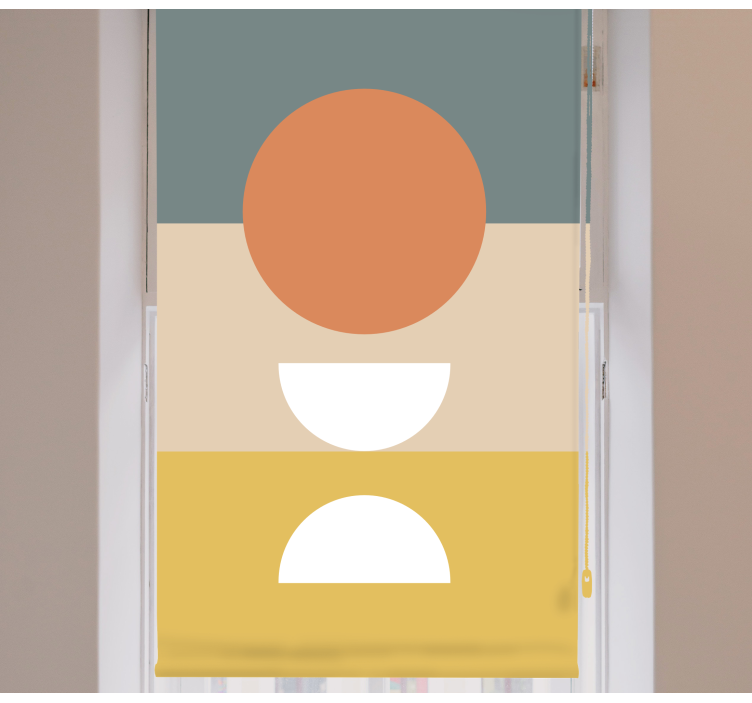 Fenster Rollo modern anordnung geometrischer formen - TenStickers