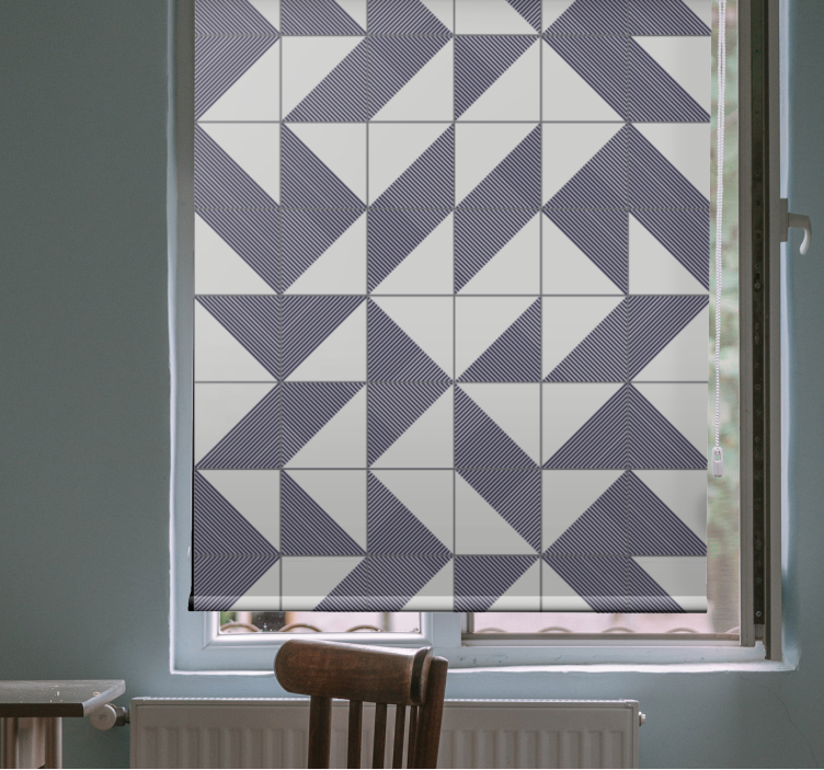 Fenster Rollo modern geometrisch gemusterte harmonie - TenStickers