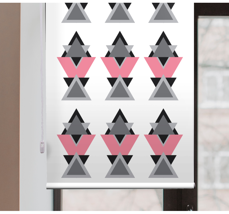 Fenster Rollo modern geometrische dreieckige formen - TenStickers