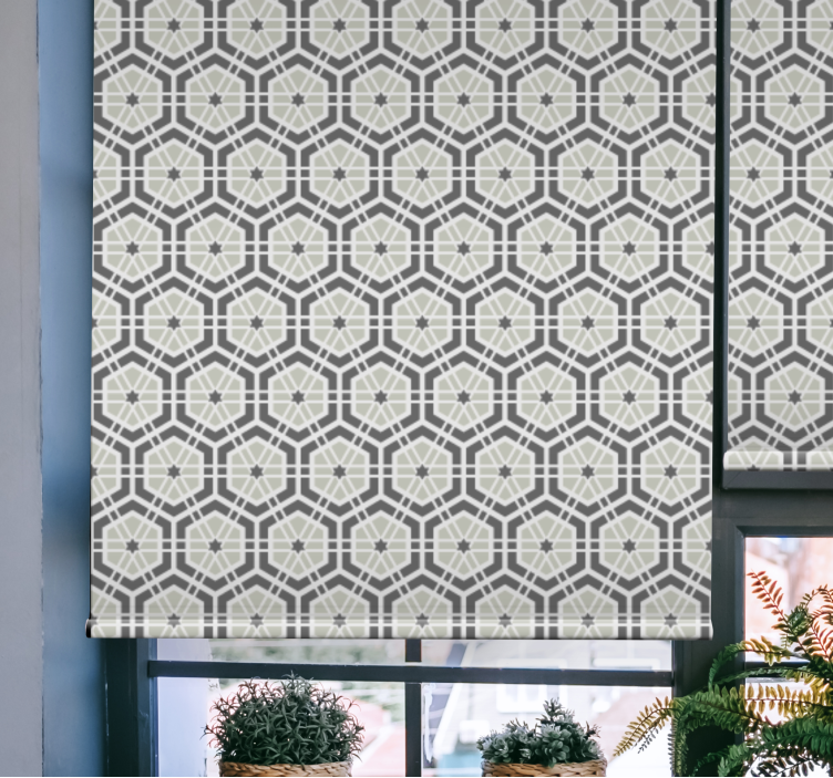 Fenster Rollo modern geometrische thematische elemente - TenStickers