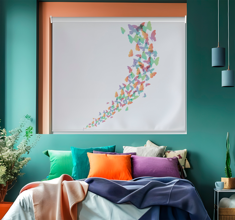 Rollo Fenster Schmetterlinge online fliegen - TenStickers