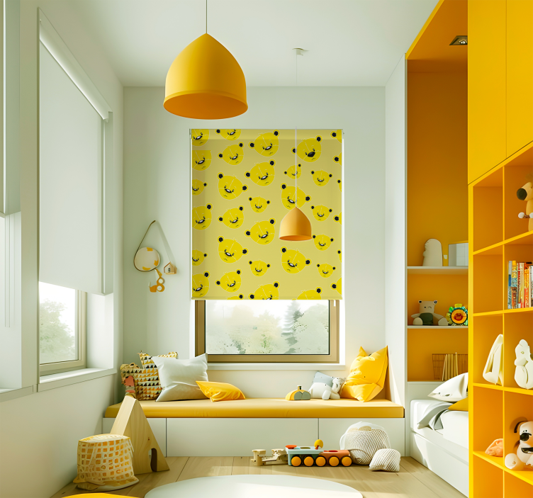 Rollos gelb bären muster - TenStickers