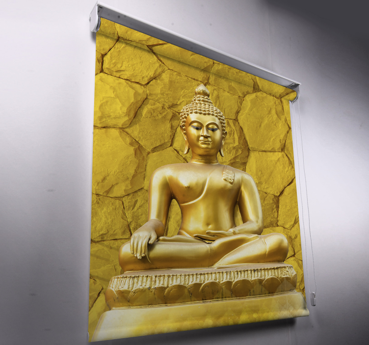 Goldener Buddha Zen Rollo - TenStickers