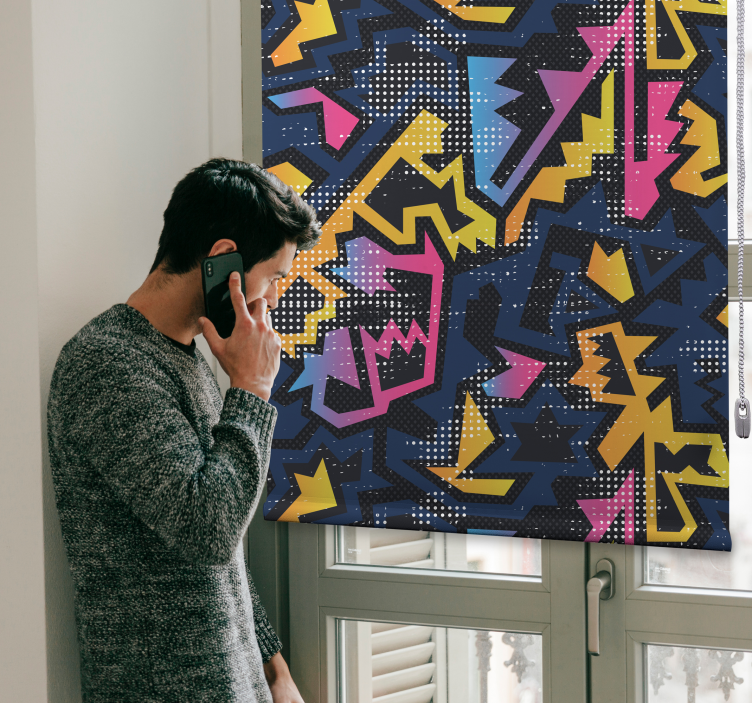 rollo Jugendliche Geometrische graffiti - TenStickers