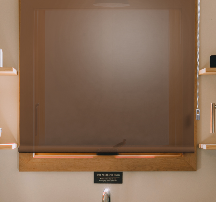 rollo Küche Einfache braune farbe - TenStickers