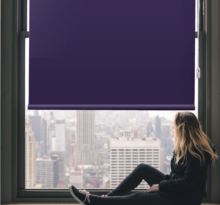 Rollo Fenster Blickdicht eleganter dunkler farbton - TenStickers