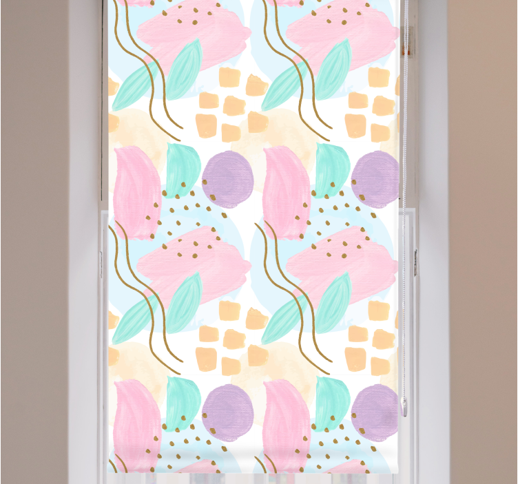 Fenster Rollo modern abstrakte blumenmuster - TenStickers