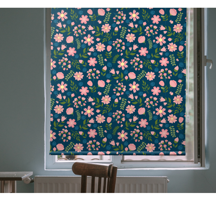 Rollo Fenster Blumen gartenfreude - TenStickers