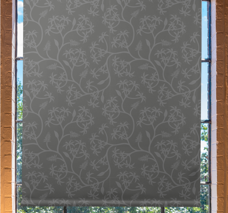 Rollo Fenster Blumen botanisches klettermotiv - TenStickers