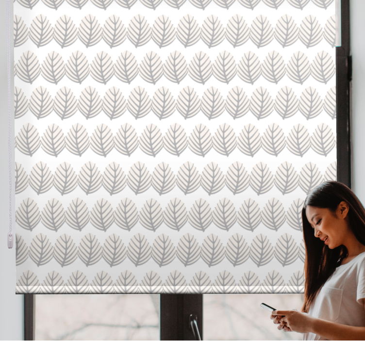 Rollo Fenster Blumen laubmotiv-arrangement - TenStickers