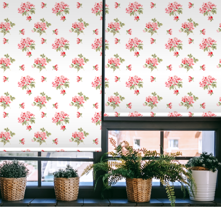 Rollo Fenster Wohnzimmer elegantes vintage-arrangement - TenStickers