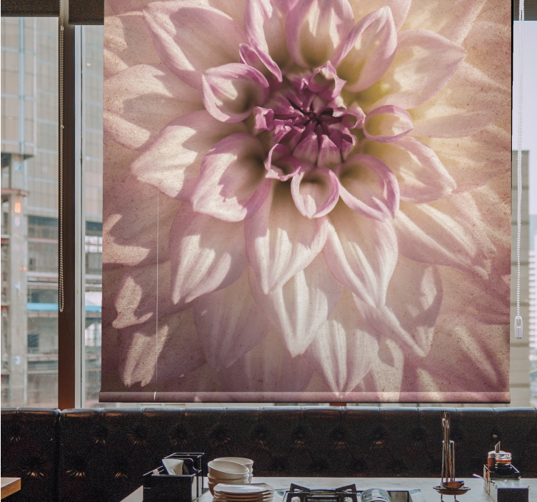 Rollo Fenster Blumen zarte blüte - TenStickers