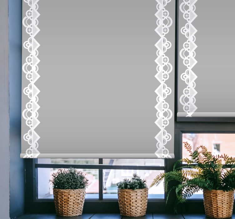 Rollo Fenster Elegant spitze muster eleganz - TenStickers