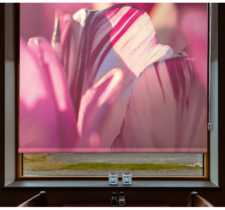 Rollo Fenster Farben abstrakte florale essenz - TenStickers