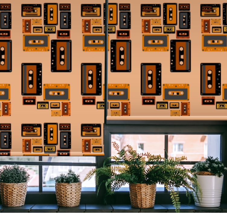 Mehr Vintage Rollo Fenster retro-kassetten - TenStickers