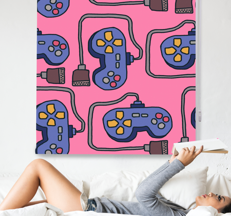 Rollo Fenster Gamer videospiel-controller - TenStickers
