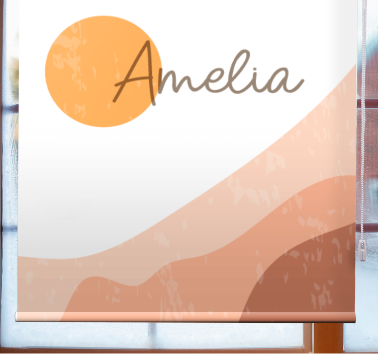 Fenster Rollo modern abstraktes sonnenaufgangsdesign - TenStickers