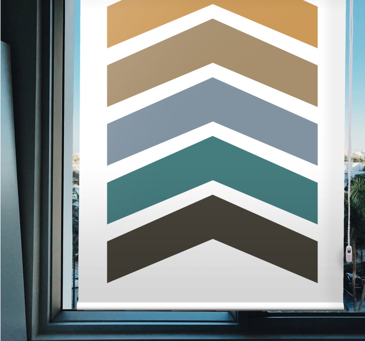 Fenster Rollo modern chevron-musterschichten - TenStickers