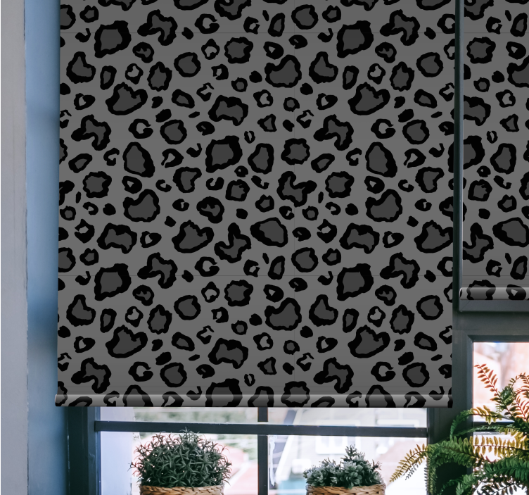 Rollo Fenster Muster eleganz im animalprint - TenStickers