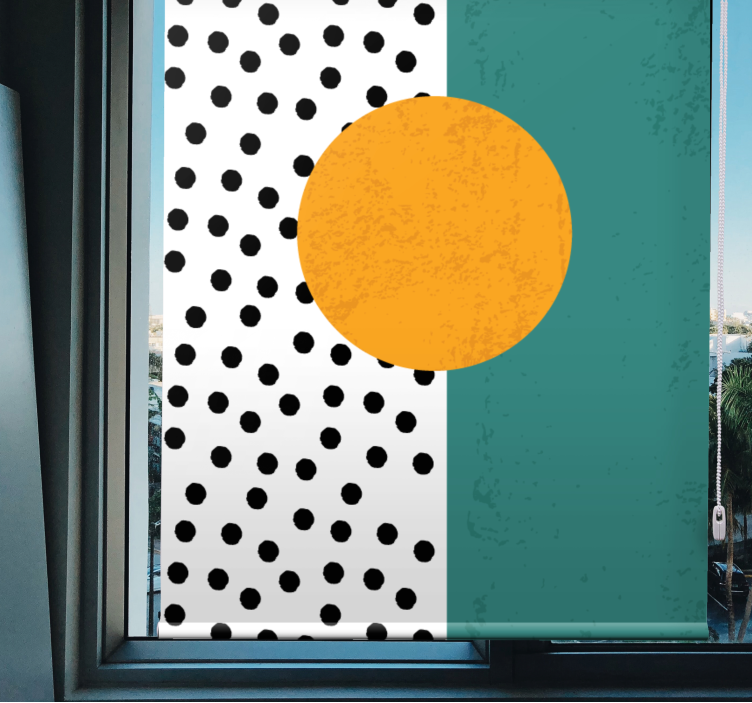 Fenster Rollo modern modernes punktdesign - TenStickers