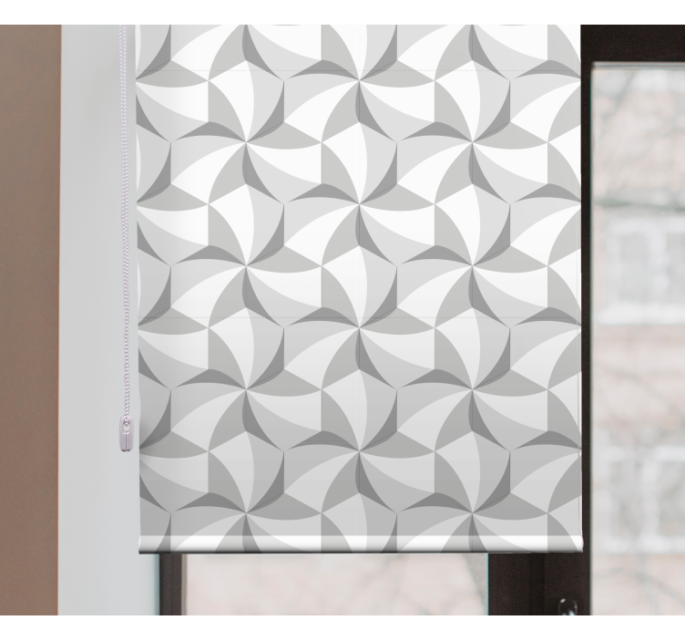 Fenster Rollo modern geometrisches graues thema - TenStickers