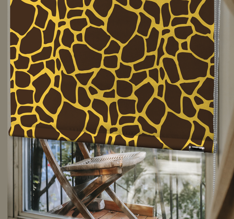 Rollo Fenster weitere Tiere giraffenmuster - TenStickers