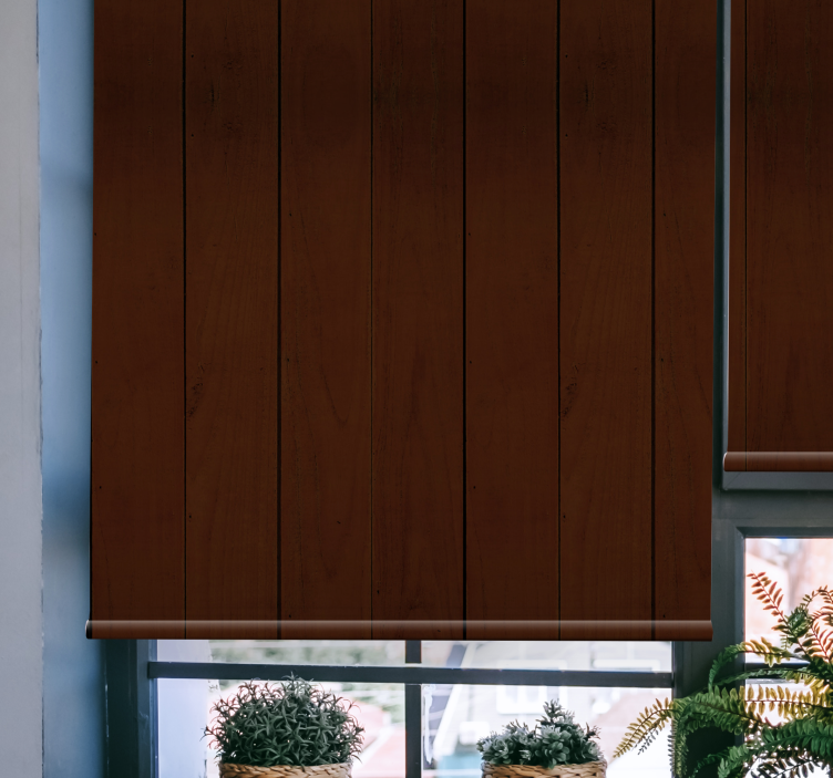 Rollo Fenster Muster holzbrettmuster - TenStickers