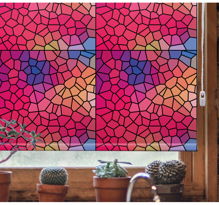 Rollo Fenster Muster mosaik-farbmuster - TenStickers