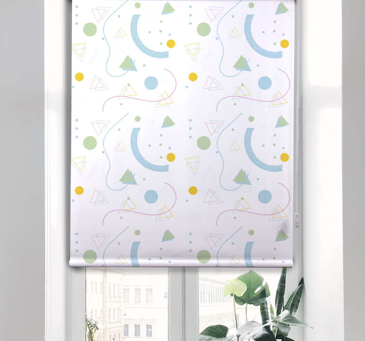 Fenster rollo modern geometrische formen muster - TenStickers