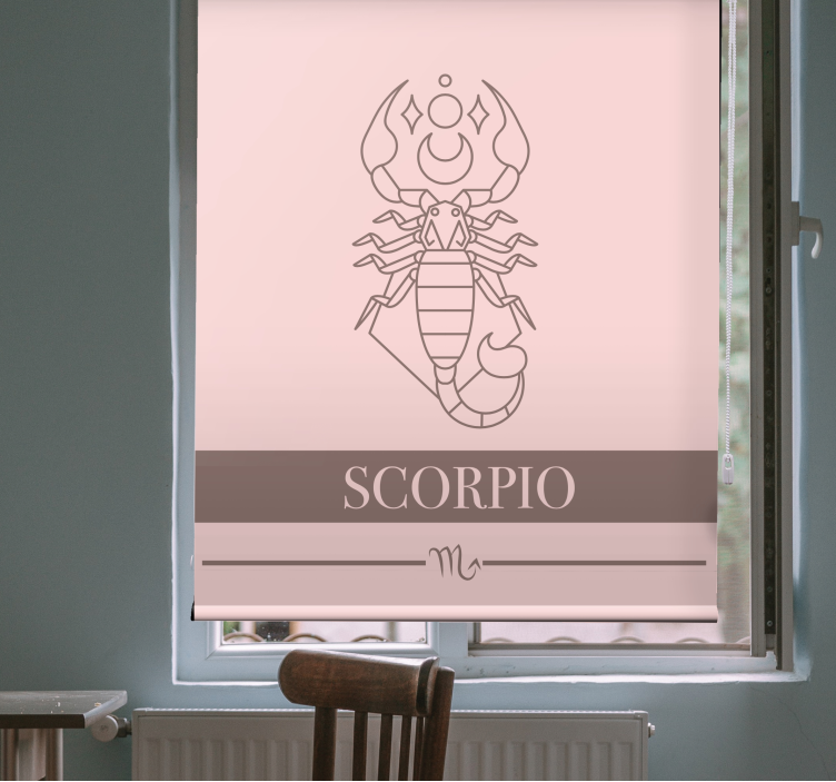Rollo Fenster Spruch skorpion sternzeichen - TenStickers