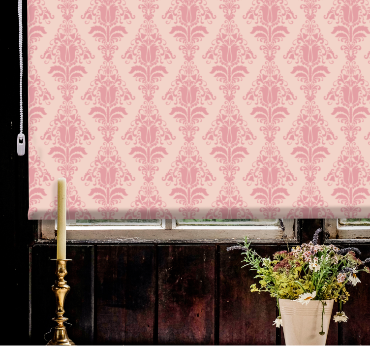 Rollo fenster elegant mit pink elegantem motiv - TenStickers