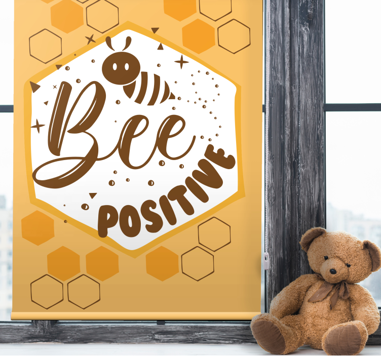 Rollo Fenster Spruch bienen positive nachricht - TenStickers