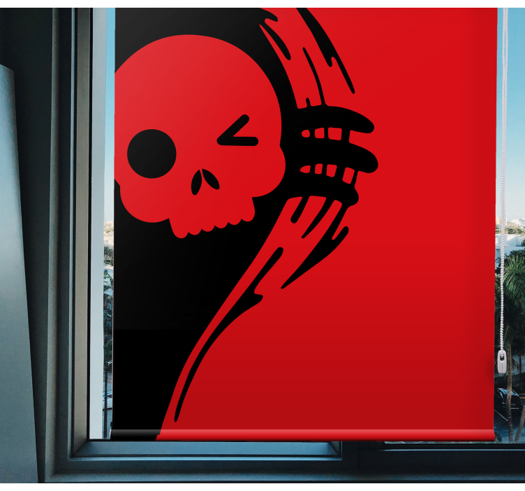 Rollo Fenster Gamer totenkopf-emblem-design - TenStickers