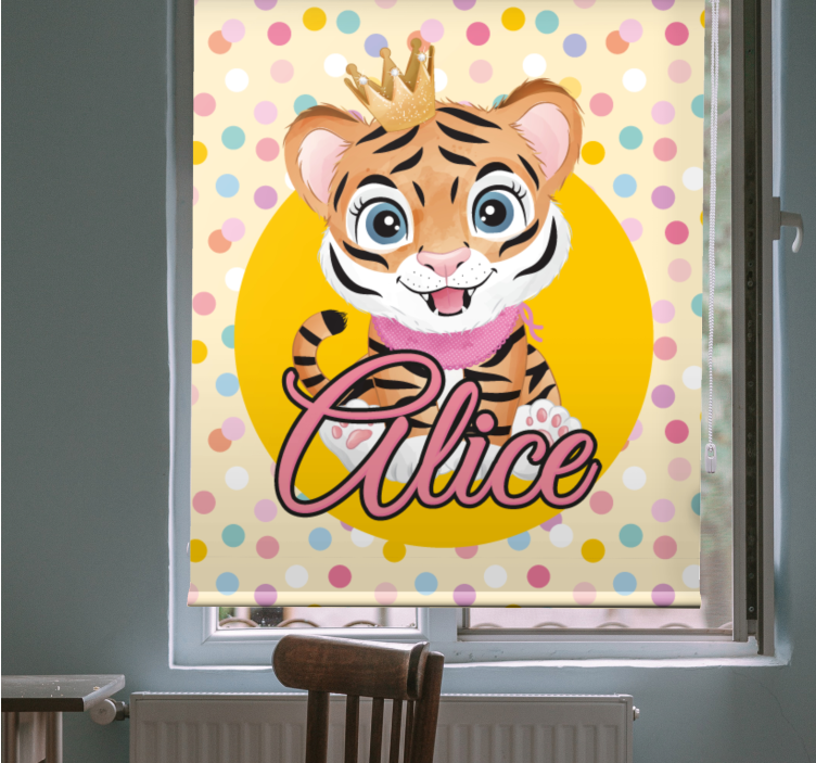 Rollo Fenster Kinderzimmer benutzerdefinierte babytiger - TenStickers