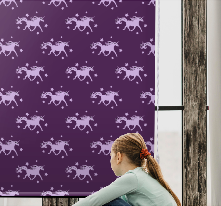 Rollo Fenster Tiere magisches einhornmuster - TenStickers