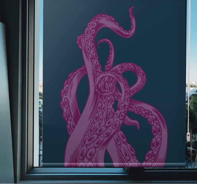 Rollo Fenster weitere Tiere oktopus-tentakel-design - TenStickers