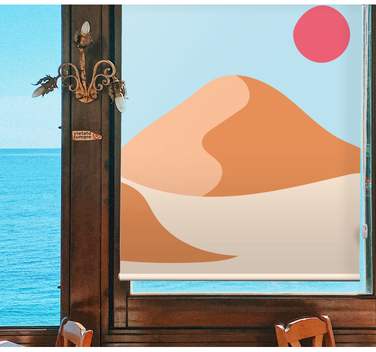 Rollo Fenster originell wüstenlandschaft - TenStickers