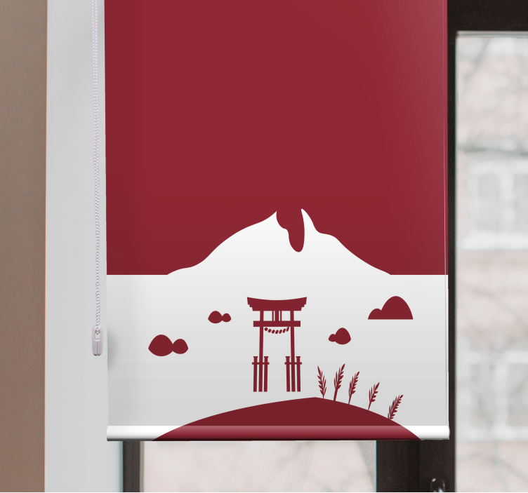 Origineller Rollo Japanische landschaft - TenStickers