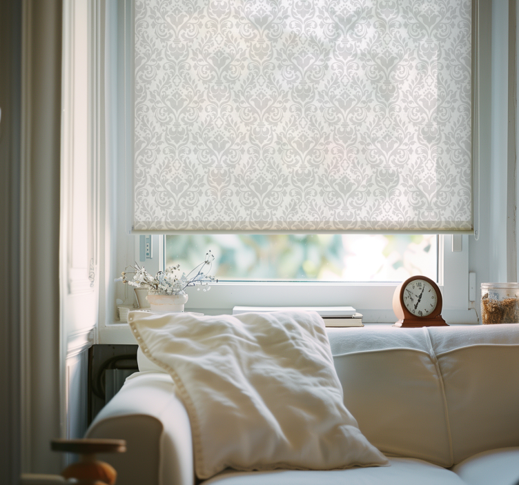 Rollos weiß grunge-damast - TenStickers