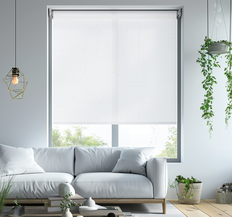 Rollos weiß streifen muster - TenStickers