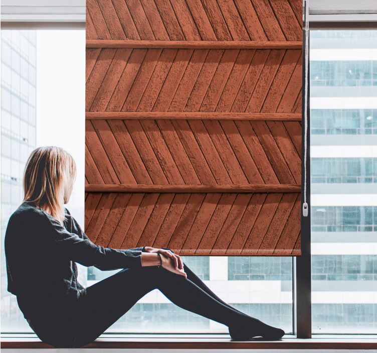 Rustikale Rollos Diagonalholz rustikaler stil - TenStickers