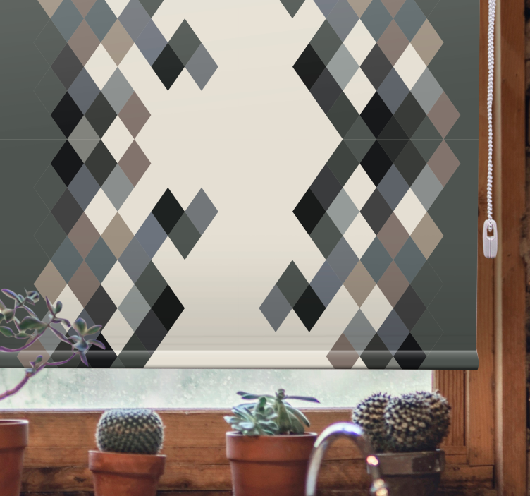 Wohnzimmer Rollos Farbtöne farbblöcke - TenStickers