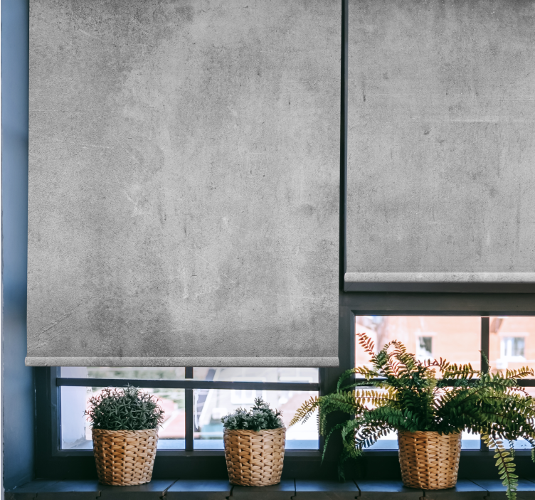 Wohnzimmer Rollos Zement getragenes Design "industrial style" - TenStickers