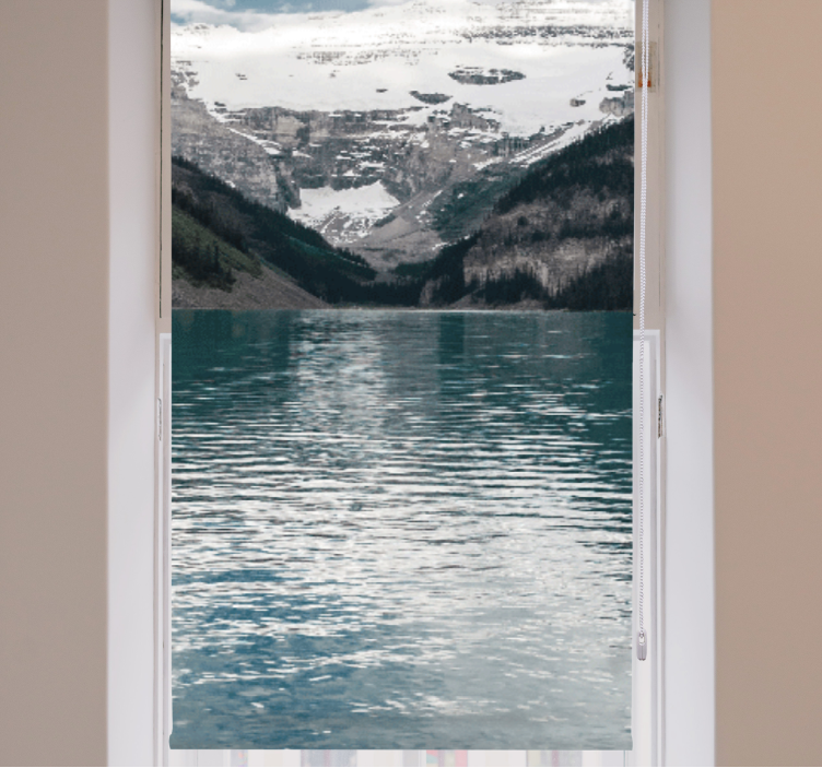 Rollo Fenster originell bergseereflexionen - TenStickers