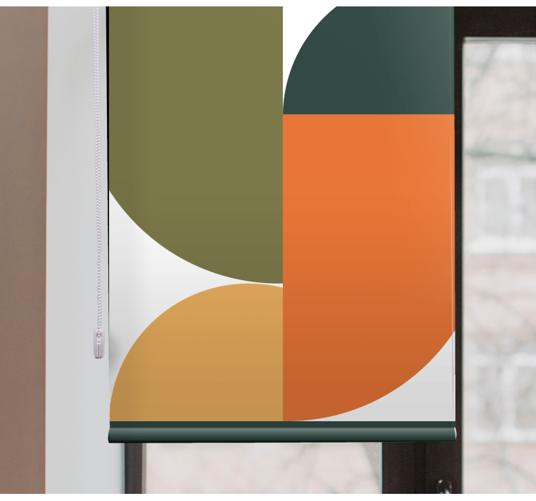 Rollo mit Zeichnungen Abstrakte geometrische kunst - TenStickers