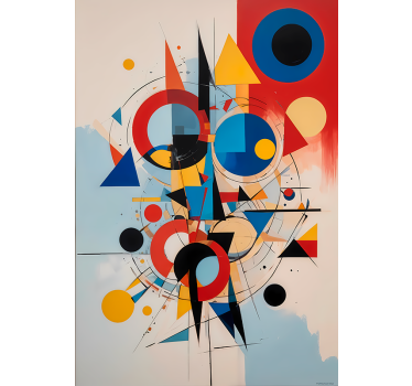 Rollo Fenster Zeichnungen geometrische malerei - TenStickers