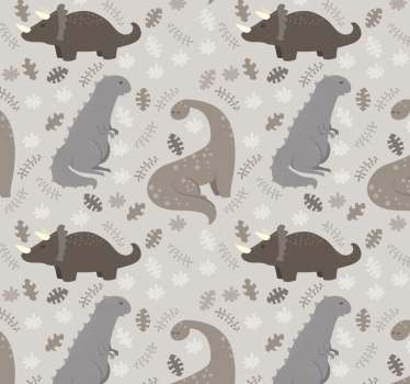 Rollo Fenster Dino graues muster - TenStickers