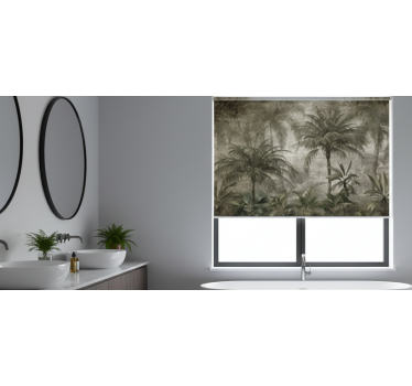Rollo fenster baum minimalistischer palmenwald - TenStickers