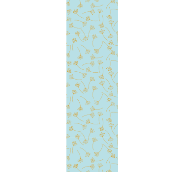 Rollo fenster esszimmer blaue nordische pflanzen - TenStickers