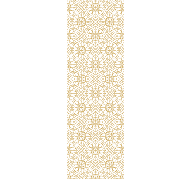 Rollo fenster esszimmer modernes weißes blumenmuster - TenStickers